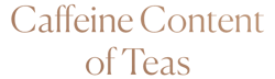 Caffeine Content of Teas